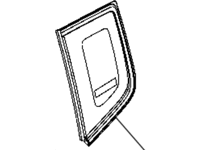 Jeep 68255559AA GLASS Quarter Window