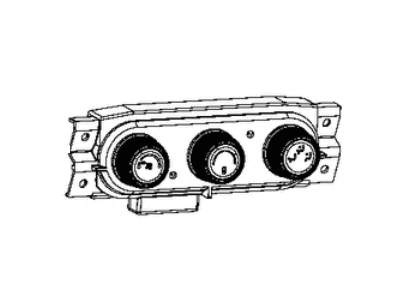 Dodge 68330873AA Heater & A/C Control