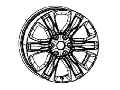Ram 5YD591AUAA WHEEL Aluminum