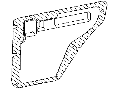 Jeep 55235986AB WATERDAM Rear Door