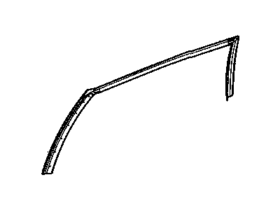 Chrysler 4894358AG WEATHERSTRIP Rear Door Header