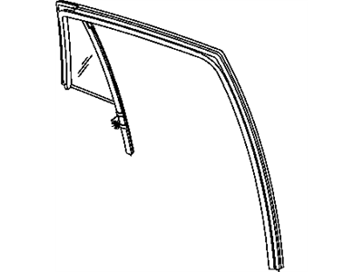 Jeep 5067773AB WEATHERSTRIP Door Glass Run with Glass Rear Door