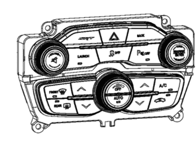 2015 Dodge Challenger A/C Switch - 68185187AB