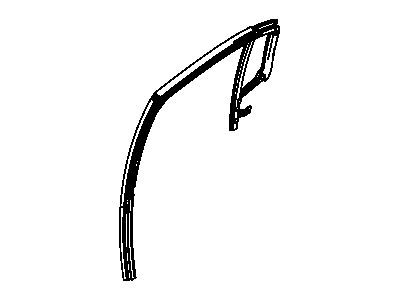 Chrysler 5074572AC WEATHERSTRIP Rear Door Flush Glass