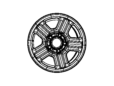 Jeep 1BZ81PAKAB WHEEL Aluminum