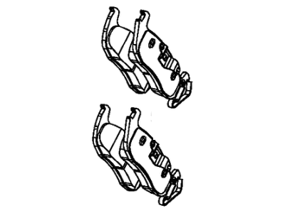 Dodge 68516694AB PAD KIT Rear Disc Brake