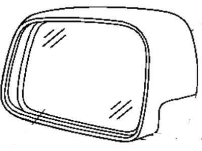 Jeep 1JR97GW7AJ MIRROR Outside Rearview