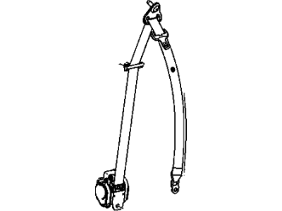 Jeep 1BR891DVAA SEAT BELT Front Outer