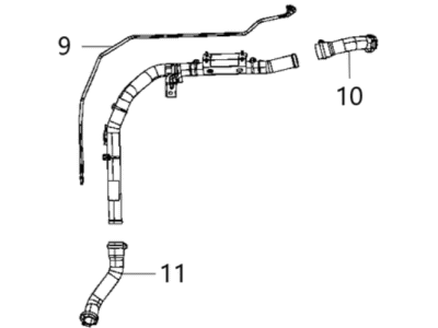 Mopar 68426561AE Tube Fuel Filler