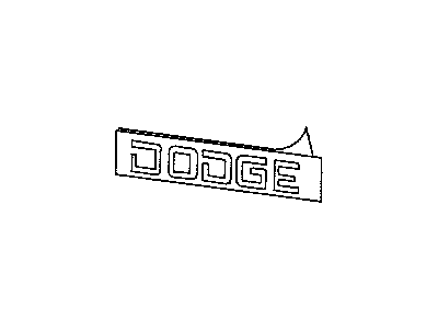 Dodge 5DV73PR4 Nameplate