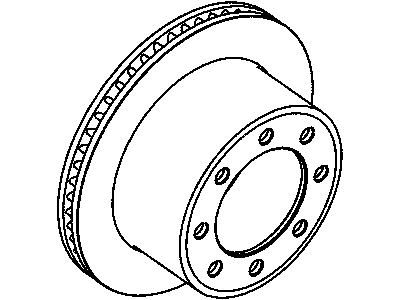 Dodge 5017651AA BOLT Hub and Rotor