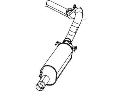 Ram 68090903AB MUFFLER Exhaust