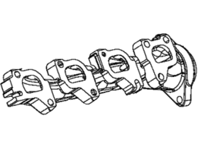 Ram 53011188AB MANIFOLD Exhaust Right Side