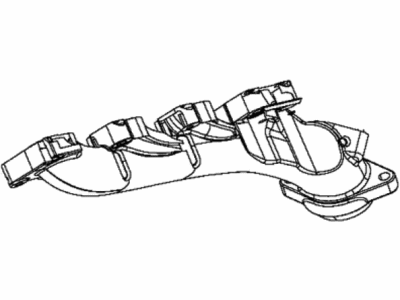 Ram 53011189AB MANIFOLD Exhaust Left Side