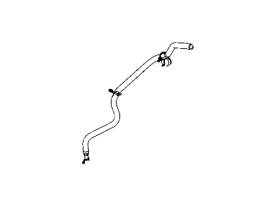 Jeep 5154407AC HOSE Power Steering Return Reservoir to Cooler