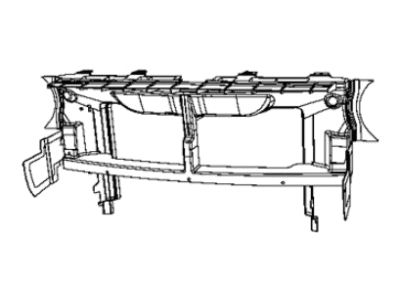 Dodge 68395950AC SUPPORT Front Fascia Air Close Out