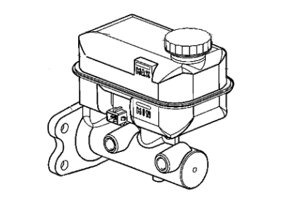 Mopar V1102283AA Master Cylinder Brake V1102283AA Mopar Master Cylinder Brake Illustration 1 of 1