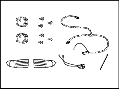 Dodge 82211187 LIGHT KIT Fog-Complete