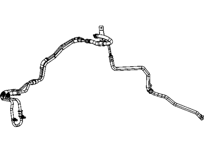 Mopar 5105789AO Hose And Cooler Power Steering Return Includes Cooler