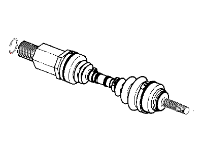 Mopar 4641981 Shaft Assembly, Front Drive Right W/ABS
