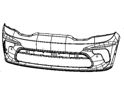 Dodge 68510292AA FASCIA Front Upper Primed