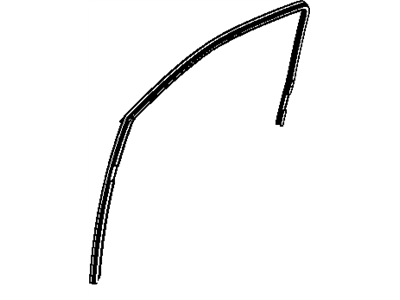 Dodge 55369294AF SEAL Glass Run Front