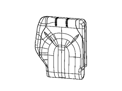 Mopar 6ED17DX9AA Cover Rear Seat Back 3RD Row Mopar 6ED17DX9AA Cover Rear Seat Back 3RD Row