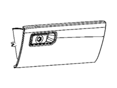 Ram 6YK16RN8AA GLOVE BOX Instrument Panel