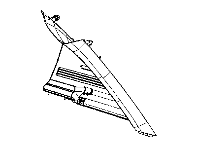 Mopar YE52DW1AA Molding D Pillar 49 Body Style