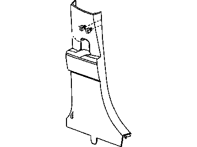 Mopar YF60XDVAC Molding B Pillar Lower Mopar YF60XDVAC Molding B Pillar Lower