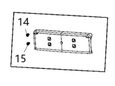 Jeep 68298555AA LICENSE PLATE KIT Includes Screws
