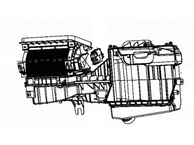 Jeep 68235887AA DOOR Filter Access A/C and Heater Unit