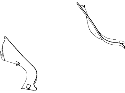 Dodge 1WS17DX9AD CARPET Insert B-Pillar