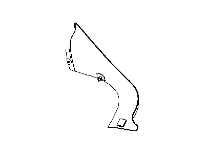 Mopar 68184753AC Bracket B - Pillar Attach For Item 2 Rear Side Carpet