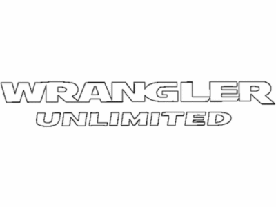 Jeep 68195794AA DECAL Wrangler Unlimited