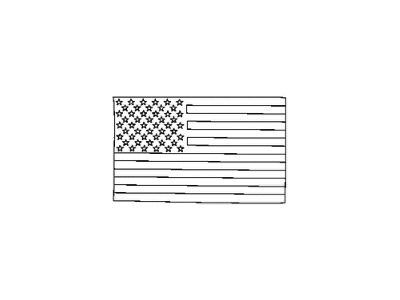 Jeep 6AG92RXFAA DECAL Hood Side Flag