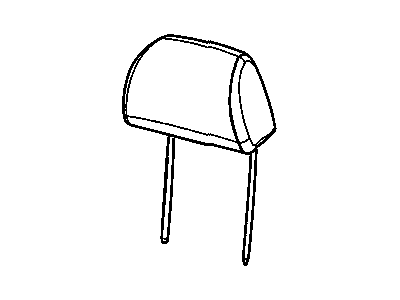 Mopar 1DC001D1AA Headrest Front Mopar 1DC001D1AA Headrest Front