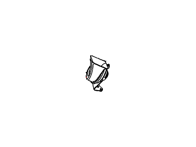 Mopar 68214406AA Horn And Bracket High Note 68214406AA Mopar Horn And Bracket High Note Illustration 1 of 1