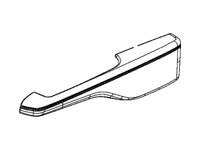 Mopar 6FL20LA8AA Armrest Front Door Trim
