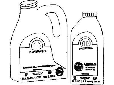 Jeep 5127394PC ENGINE OIL 5W40 Quart