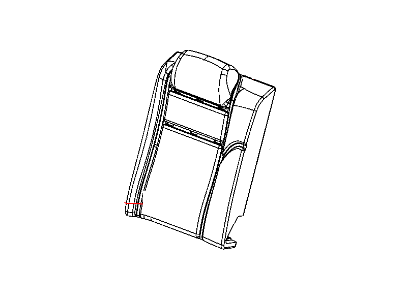 Mopar 1CN901DVAB Cover Rear Seat Back 40 % Side Mopar 1CN901DVAB Cover Rear Seat Back 40 % Side