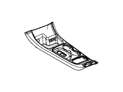 Jeep 5VK201SAAB BEZEL Gear Shift Indicator