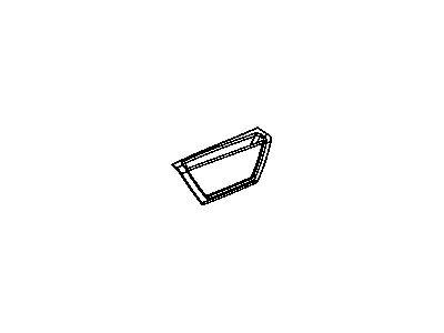 Mopar 1JF331K2AA Shield Side Pocket 1JF331K2AA Mopar Shield Side Pocket Illustration 1 of 1