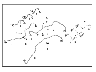Jeep 68229385AA TUBE KIT Fuel Supply