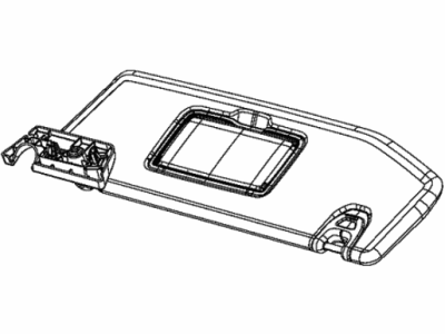 Mopar 6BS14TX7AI Visor