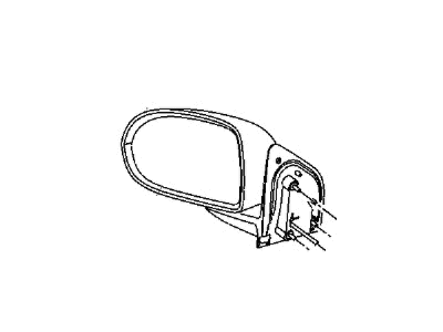 Jeep 68282436AA MIRROR Outside Rearview