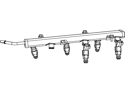 Jeep Wrangler Fuel Rail - 4861666AA