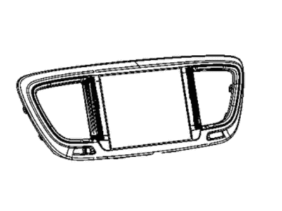 Chrysler 68316174AC CENTER STACK Upper