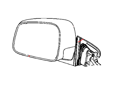 Dodge 5SH44DX8AB MIRROR Outside Rearview