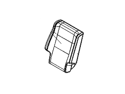 Mopar 6ET14DX9AA Cover Rear Seat Back Right 6ET14DX9AA Mopar Cover Rear Seat Back Right Illustration 1 of 1